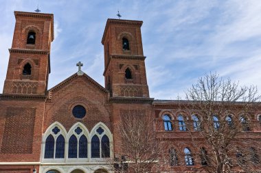 Madrid, İspanya - 23 Ocak 2018: görünümü Virgen de la Paloma kilise şehir Madrid, İspanya, Amazing