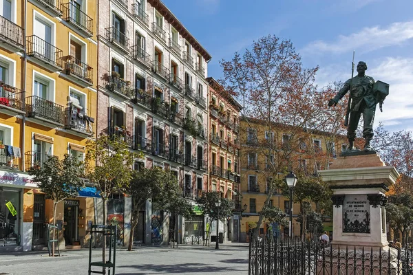 Madrid Spanje Januari 2018 Amazing Uitzicht Monument Eloy Gonzalo Held — Stockfoto