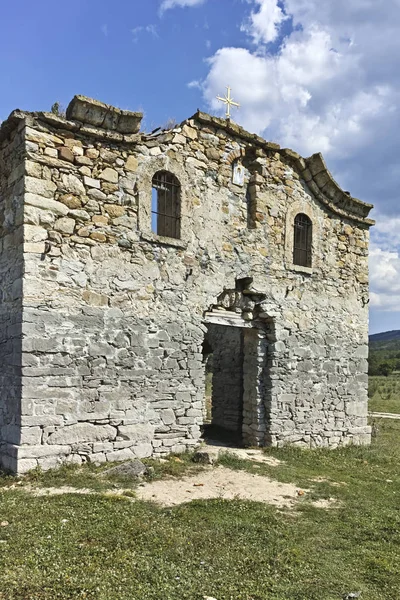 Iglesia Ortodoxa Medieval Abandonada San Juan Rila Fondo Del Embalse — Foto de Stock