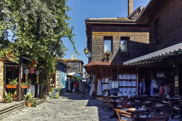 Nessebar Bulgarie Août 2018 Rue Typique Maisons Dans Vieille Ville — Photo