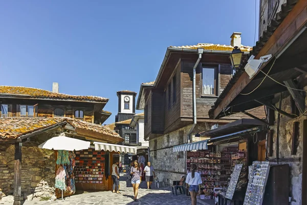 Nessebar Bulgarie Août 2018 Rue Typique Maisons Dans Vieille Ville — Photo