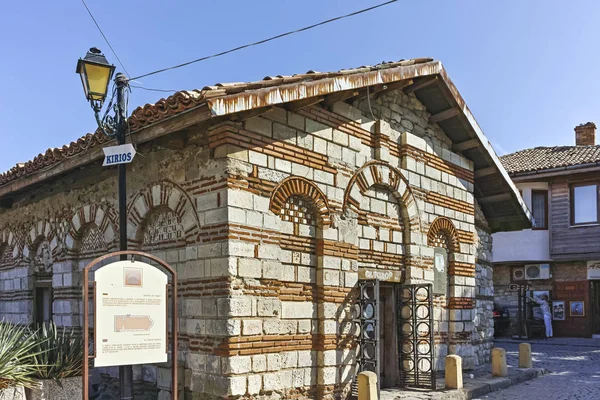 Nessebar Bulgaria Agosto 2018 Ruinas Antigua Iglesia San Teodoro Ciudad —  Fotos de Stock