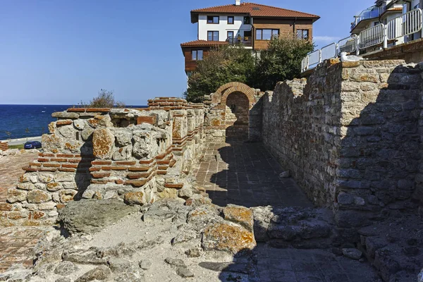 Nessebar Bulgaria August 2018 Ruins Ancient Church Holy Mother Eleusa — Stock Photo, Image