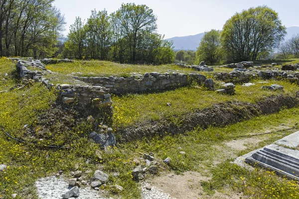 Antiguas Ruinas Sitio Arqueológico Filipos Macedonia Oriental Tracia Grecia — Foto de Stock