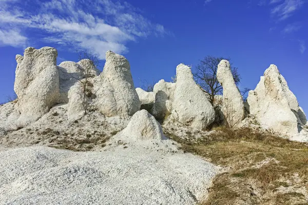 Sziklaképzők Panorámája Kőesküvő Város Közelében Kardzelhali Bulgária — Stock Fotó