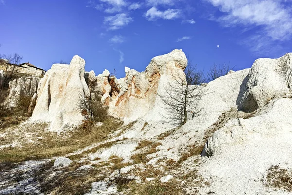 Sziklaképzők Panorámája Kőesküvő Város Közelében Kardzelhali Bulgária — Stock Fotó