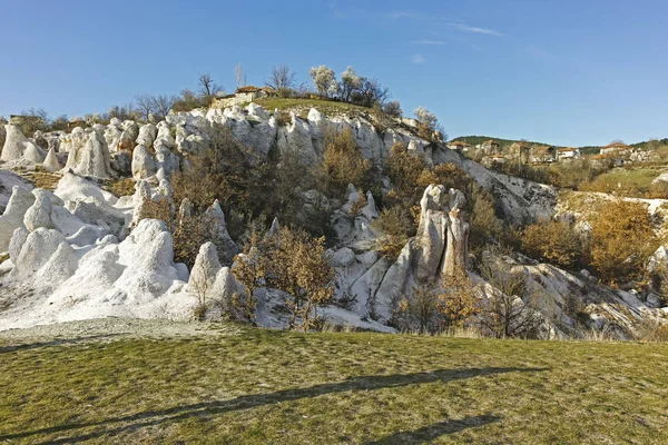 Sziklaképzők Panorámája Kőesküvő Város Közelében Kardzelhali Bulgária — Stock Fotó