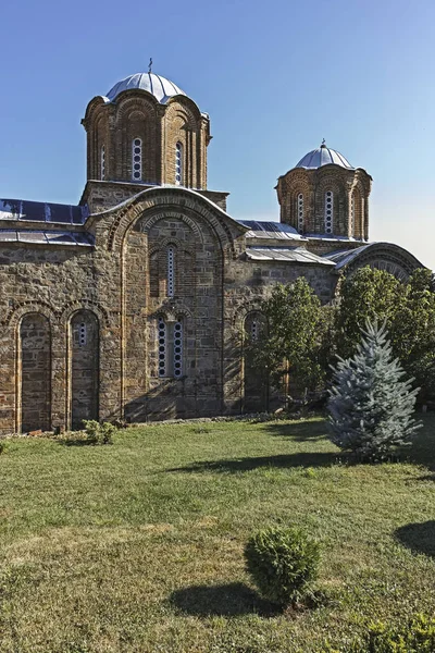 Mosteiro Medieval Lesnovo São Miguel Arcanjo São Eremita Gabriel Lesnovo — Fotografia de Stock