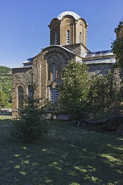 Mosteiro Medieval Lesnovo São Miguel Arcanjo São Eremita Gabriel Lesnovo — Fotografia de Stock