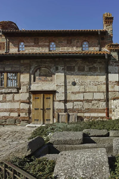 Nessebar Bulgaria Agosto 2018 Ruinas Antigua Iglesia San Esteban Ciudad — Foto de Stock