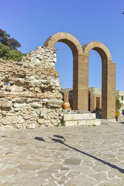 Nessebar Bulgaria August 2018 Ruinen Des Antiken Theaters Der Altstadt — Stockfoto