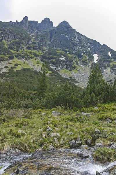 Paesaggio Vicino Malyovitsa Picco Fiume Malyoviska Montagna Rila Bulgaria — Foto Stock