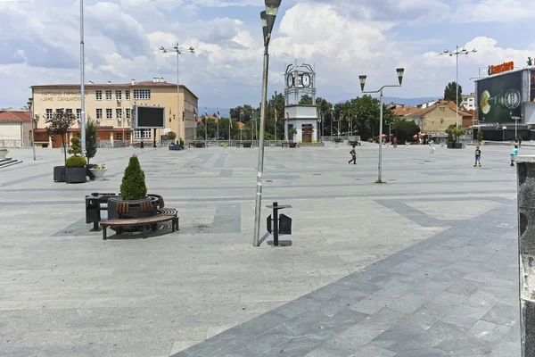 Centro da cidade de Strumica, Macedônia do Norte — Fotografia de Stock