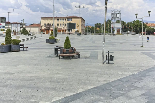 Centro de la ciudad de Strumica, Macedonia del Norte — Foto de Stock