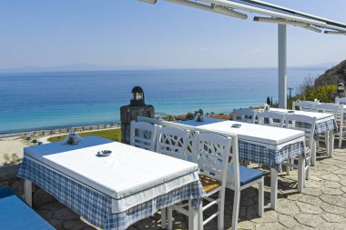 Afytos'taki Tipik Yunan Restoranı, Yunanistan