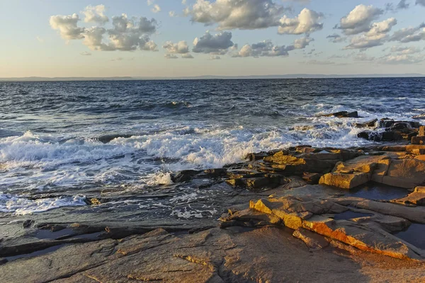 Atardecer Paisaje de la costa de Chernomorets, Bulgaria —  Fotos de Stock