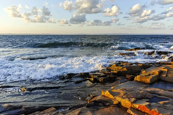 Sunset Landscape of coastline of Chernomorets, Bulgaria — Stock Photo, Image