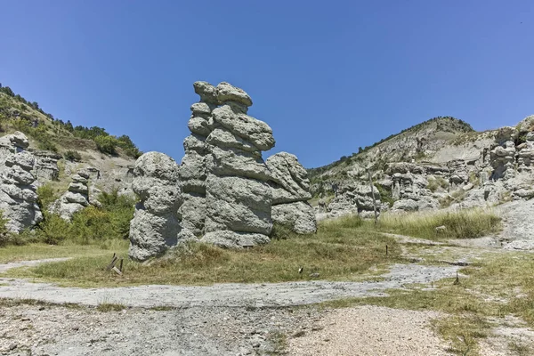 Rock formáció Kuklica Kőbabai Macedónia — Stock Fotó