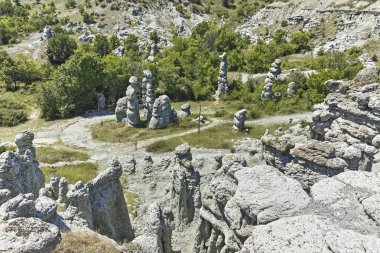 Kaya oluşumu Kuklica Taş Bebekler, Makedonya Cumhuriyeti