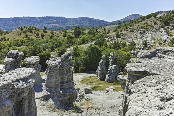 Rock formáció Kuklica Kőbabai Macedónia — Stock Fotó