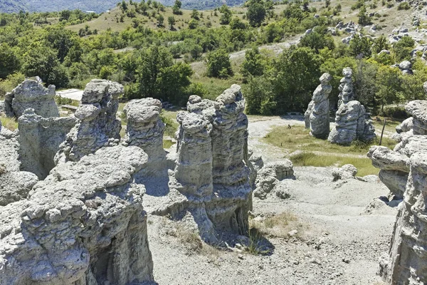 Rock formáció Kuklica Kőbabai Macedónia — Stock Fotó