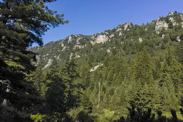 Landschaft vom Wanderweg zum Malyovitsa-Gipfel, Bulgarien — Stockfoto