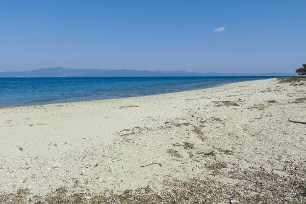 Lagoon Beach à la péninsule de Kassandra, Chalcidique, Grèce — Photo