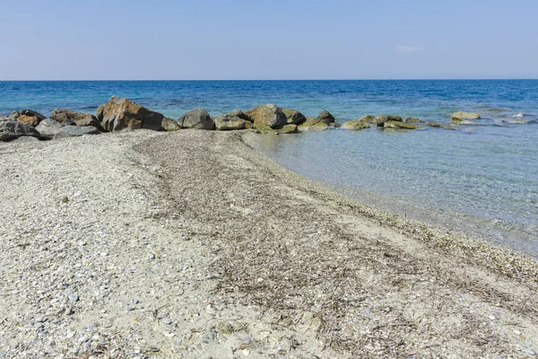 Lagoon Beach à la péninsule de Kassandra, Chalcidique, Grèce — Photo