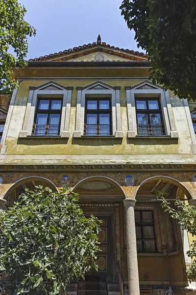 Nineteenth Century Houses in old town of city of Plovdiv, Bulgar — Stock Photo, Image
