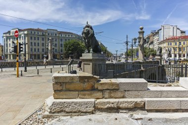 Aslan Köprüsü'nün panoramik manzarası, Sofya, Bulgaristan