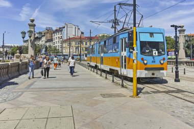 Aslan Köprüsü'nün panoramik manzarası, Sofya, Bulgaristan