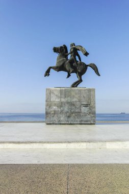 Yunanistan 'ın Selanik kentindeki Büyük İskender Anıtı