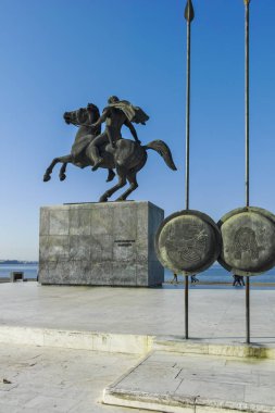 Yunanistan 'ın Selanik kentindeki Büyük İskender Anıtı