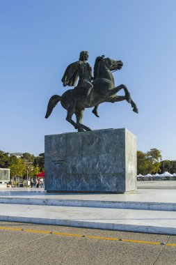 Yunanistan 'ın Selanik kentindeki Büyük İskender Anıtı