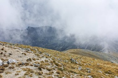 Musala zirvesinden panoramik manzara, Rila dağı, Bulgaristan