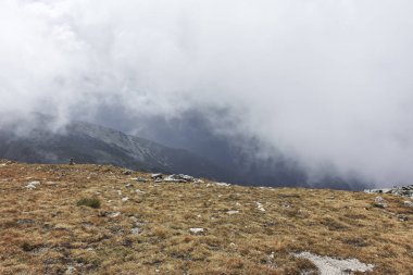 Musala zirvesinden panoramik manzara, Rila dağı, Bulgaristan