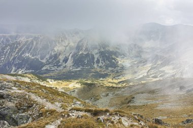 Musala zirvesinden panoramik manzara, Rila dağı, Bulgaristan
