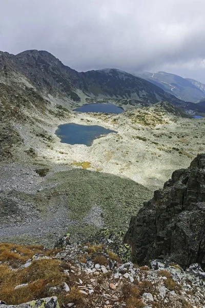 Landschap van Musalenski meren, Rila berg, Bulgarije — Stockfoto