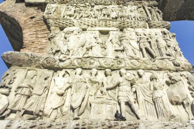 Yunanistan 'ın Selanik kentinde Antik Roma Galerius Kemeri