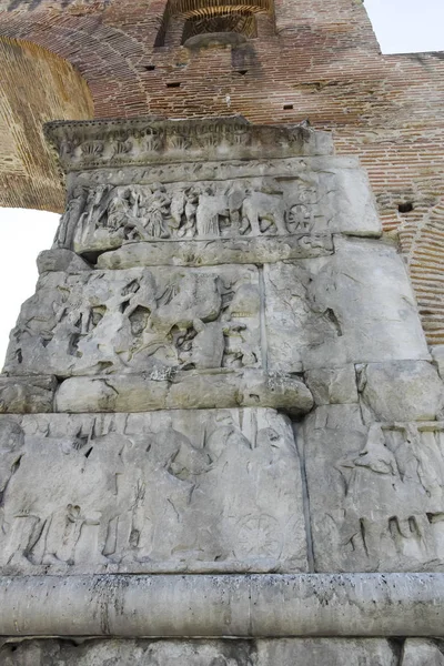 Ancient Roman Arch of Galerius in Thessaloniki, Greece — Stock Photo, Image