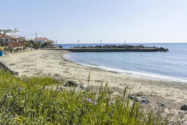 Panorama of resort of Loutra, Kassandra, Chalkidiki, Greece — Stock Photo, Image