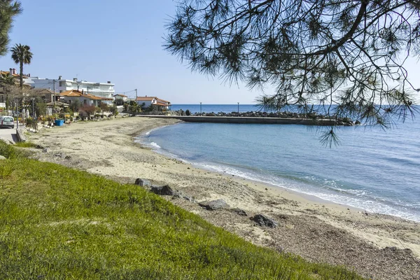 Panorama del complejo de Loutra, Kassandra, Chalkidiki, Grecia — Foto de Stock