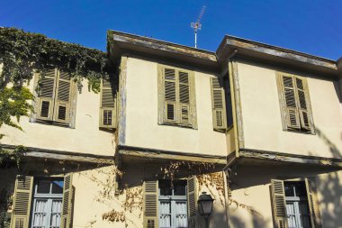 Yunanistan 'ın Selanik kentindeki Ano Poli kentinde tipik bir bina