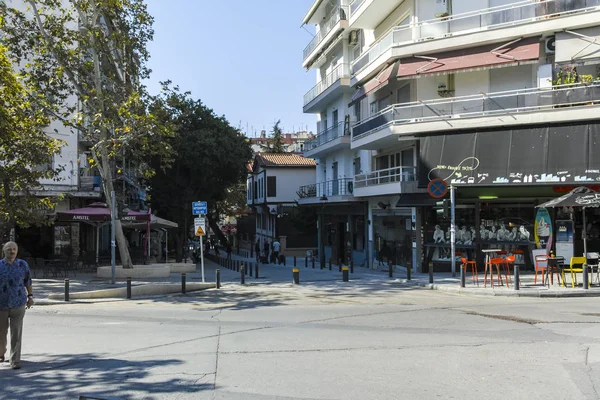 Calle típica de la ciudad de Tesalónica, Grecia — Foto de Stock