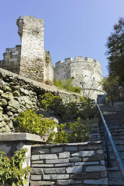 Trigonion (Alysis) Torre en la antigua fortificación en Tesalónica — Foto de Stock