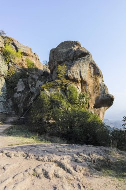 Bulgaristan 'ın Belogradchik Kayalarının Kaya oluşum manzarası