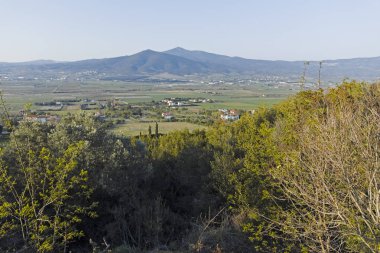 Chortiatis Dağı ve Yunanistan 'ın Chalkidiki kentinin kırsal kesimi