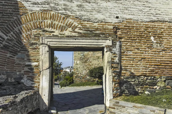 Древняя крепость в городе Салоники, Греция — стоковое фото