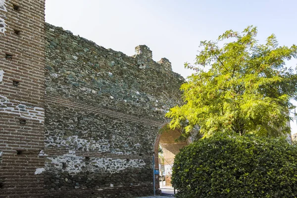 Ancient Fortification in city of Thessaloniki, Greece — Stock Photo, Image