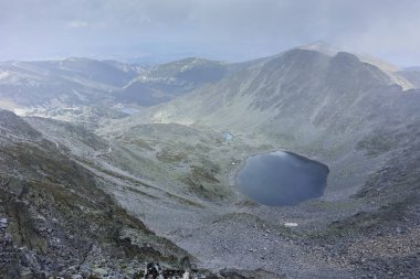 Musala zirvesi yakınlarındaki Panorama, Rila dağı, Bulgaristan